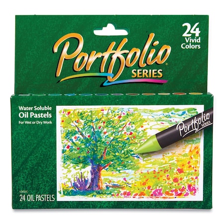 Crayola Portfolio Series Oil Pastels, 24 Assorted Colors, PK24 PK 52-3624